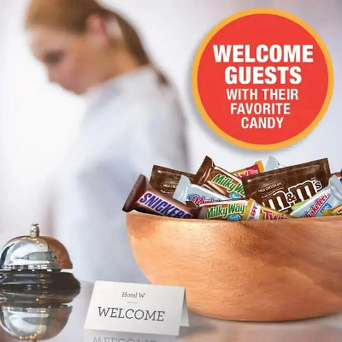Mars Milk Chocolate Variety Pack Candy, 145 pcs - Assorted M&M's, Snickers, and More, Perfect for Parties, Sharing, or Snacking, Fun-Size Treats in a Bulk Pack